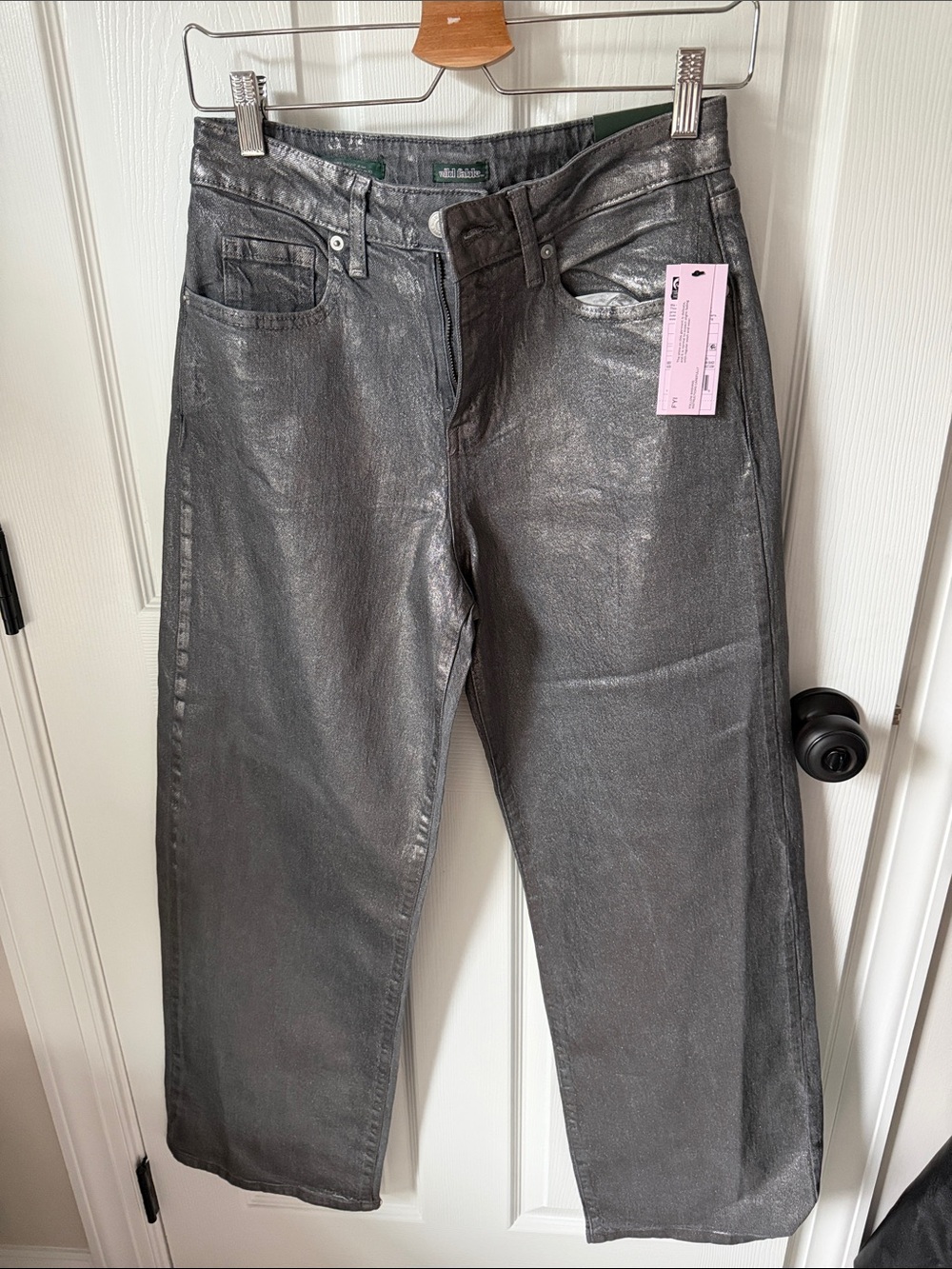 Women’s Metallic Gray Jeans - Wild Fable